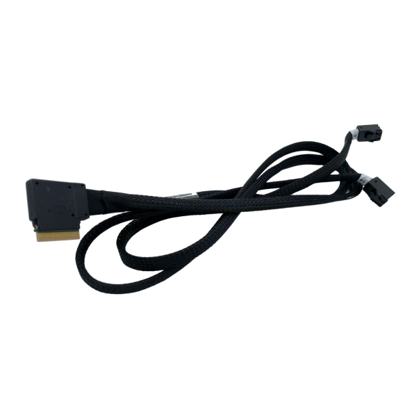 Supermicro CBL-SAST-0832 SFF-8654 to 2x SFF-8643 SlimSAS to MiniSASHD Angled