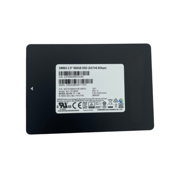 Samsung SM883 960GB SATA3 Enterprise SSD 2.5" 6Gbps MZ7KH960HAJR Festplatte