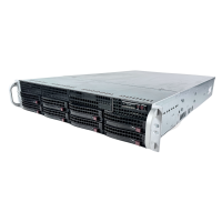 Supermicro CSE-825 2U Chassis 8x 3.5" SAS825TQ 2x...