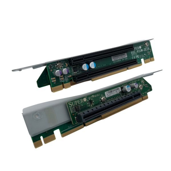 Supermicro 1U Riser Card with Cage RSC-WR-6 REV 1.02 & RSC-R1UW-2E16 REV 2.00