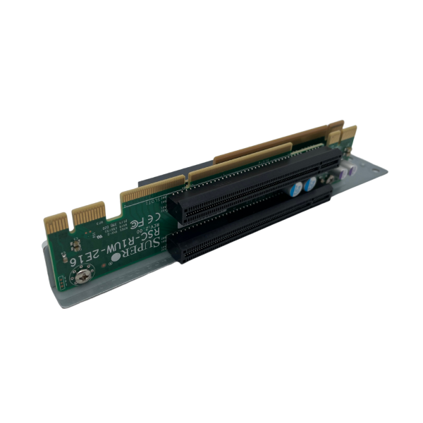 Supermicro 1U Riser Card with Cage RSC-WR-6 REV 1.02 & RSC-R1UW-2E16 REV 2.00