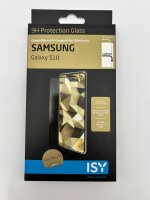 ISY Premium 9H Displayschutz Glas für Samsung Galaxy S10 Anti-Fingerabdruck