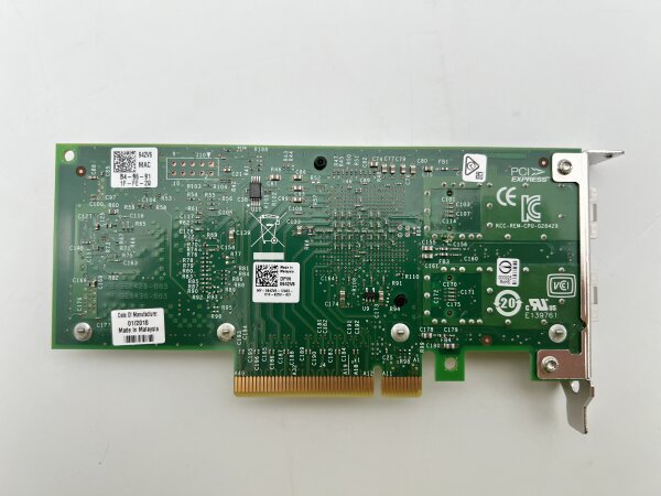 Intel X520-DA2 10Gbps SFP+ Dual Port Netzwerkkarte PCIe x8 - Low Profile - Gebraucht