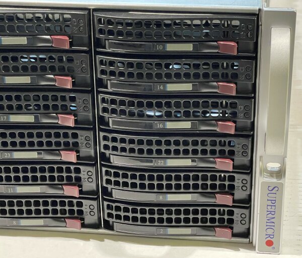 Supermicro CSE-846 4U Storage Chassis 24x 3,5" JBOD BPN-SAS2-846EL1 PWS-1K21P-1R