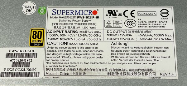Supermicro CSE-846 4U JBOD Server Storage Chassis 24x 3,5" BPN-SAS2-846EL1
