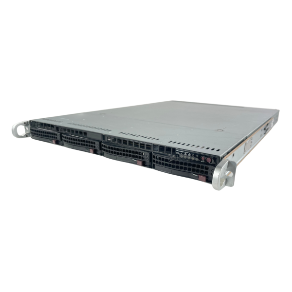 Supermicro CSE-815 1U Chassis 4x 3.5" Bays BPN-SAS3-815TQ 2x PWS-706P-1R