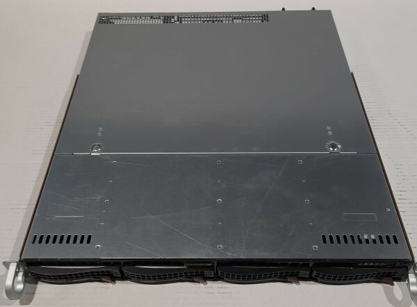 Supermicro Server Gehäuse CSE-813M 1U BPN-SAS3-815TQ 2x PWS-407P-1R 80+ Platinum
