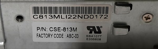 Supermicro Server Gehäuse CSE-813M 1U BPN-SAS3-815TQ 2x PWS-407P-1R 80+ Platinum