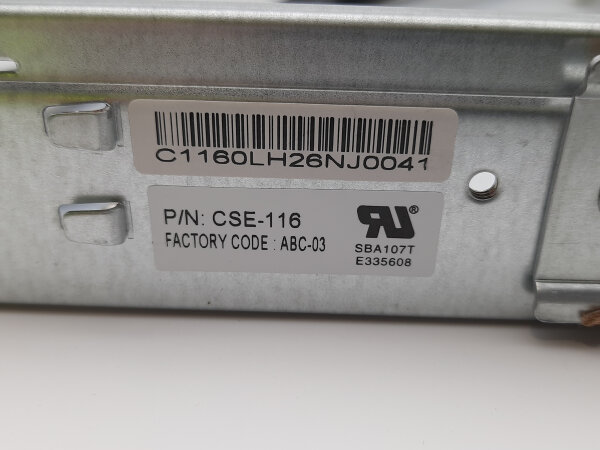 Supermicro CSE-116 + BPN-SAS3-116A-N2 Rev. 1.11 + 2x PWS-706P-1R