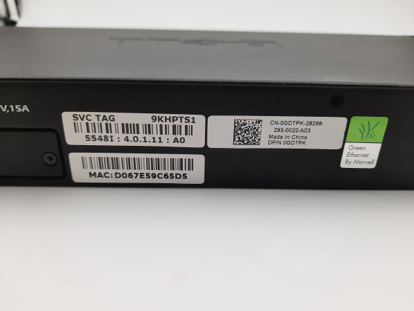 Dell PowerConnect 5548 Managed L3 48-Port SFP Gigabit Ethernet 1U Switch