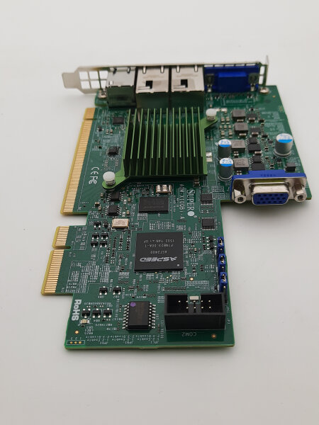 Supermicro AOM-X10QBi-A 2x RJ-45 10GbE 1x VGA 1x KVM Server Extension Card