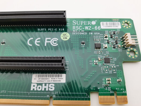 Supermicro Risercard RSC-W2-66 Rev. 1.01 PCI-E
