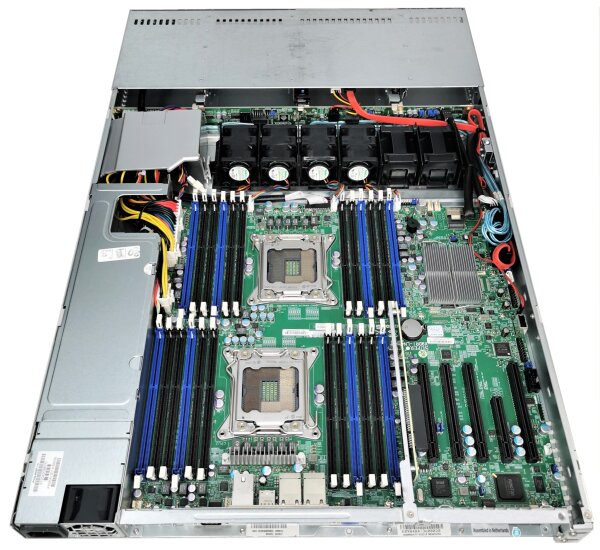 Supermicro Server CSE-815 1U X9DRI-LN4F Rev. 1.20A BPN-SAS815TQ PWS-605P-1H 80+