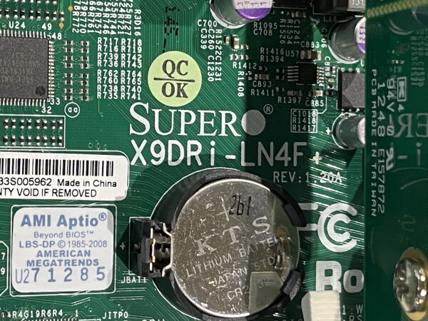 Supermicro Server CSE-815 1U X9DRI-LN4F Rev. 1.20A BPN-SAS815TQ PWS-605P-1H 80+