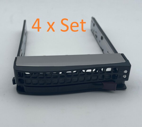 4x Set Supermicro 3.5" SAS SATA Hot Swap HDD Caddy Disk Tray Festplatten Rahmen