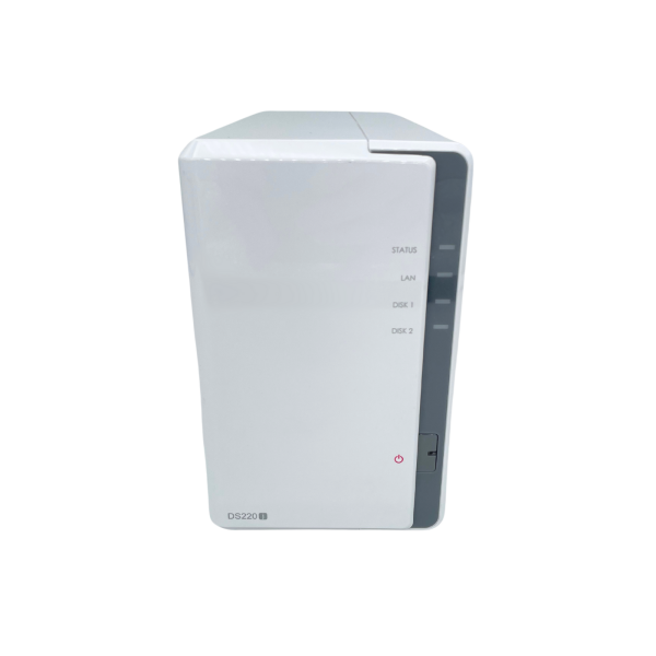 Synology DS220j 2-Bay 3,5" SATA Desktop-NAS Weiß 512MB DDR4 RAID1 1GbE