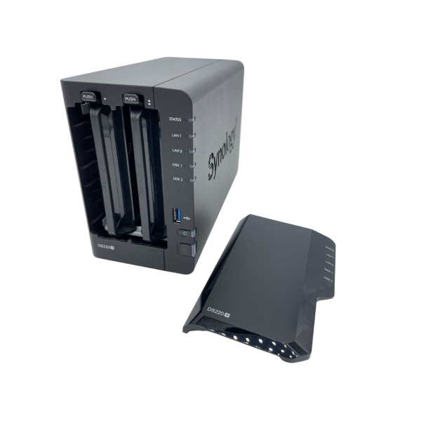 Synology DS220+ 2-Bay 3,5" SATA Desktop-NAS Schwarz 2GB DDR4 RAID1 Intel J4025