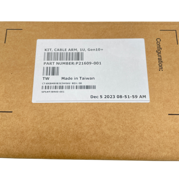 HPE P21609-001 Gen10+ Cable Management Arm 1U Cable Organiser
