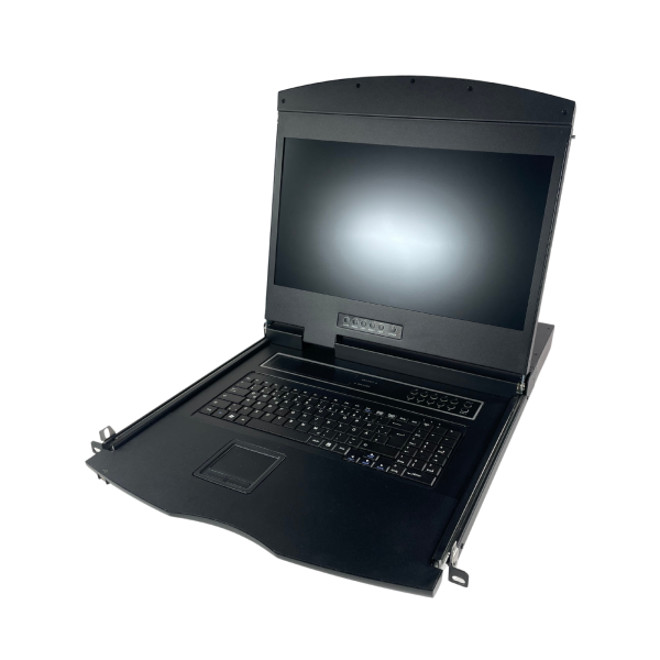 AS-9100 DLS - 19" DVI KVM Konsole + DLS-D08 8 Port Modul