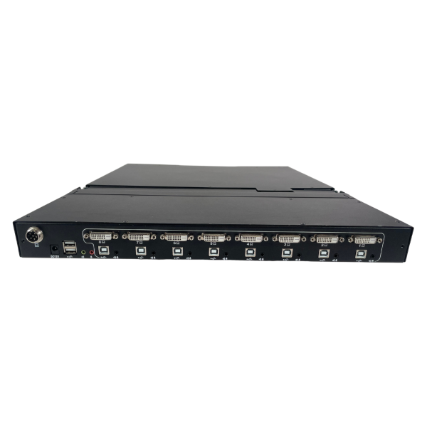AS-9100 DLS - 19" DVI KVM Konsole + DLS-D08 8 Port Modul