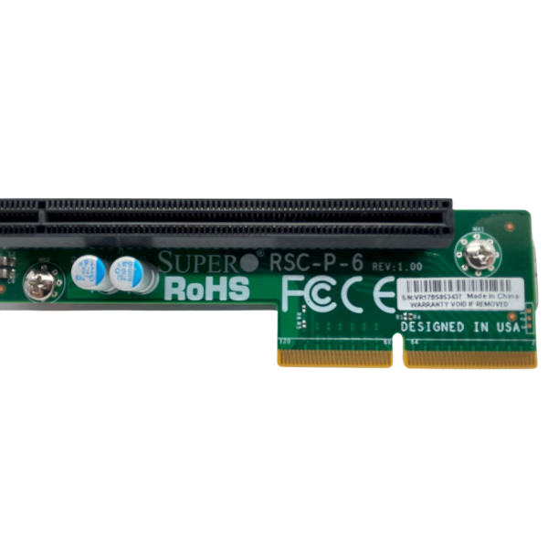 Supermicro RSC-P-6 Riser Card Rev. 1.00 PCIe x16 inkl. Rahmen Riserkarte