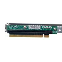 Supermicro RSC-R1UTP-E16R Rev. 4.00 Riser Card PCIe x16 Riserkarte inkl. Rahmen
