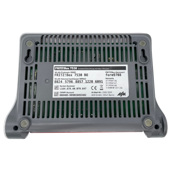 AVM FRITZBox 7530 VDSL DSL Modem MESH DUAL WLAN GIGABIT Router