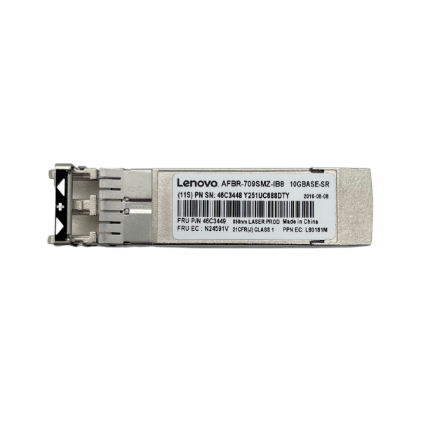 Lenovo 10GBASE-SR SFP+ Transceiver Module 850nm AFBR-709SMZ-IB8 46C3449