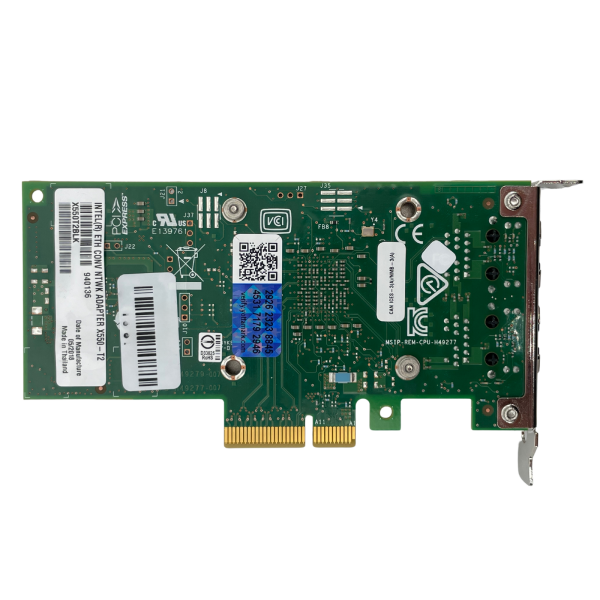 Intel X550-T2 Dual Port 2x10Gbit/s Netzwerkkarte Low Profile PCIe x4 X550T2BLK