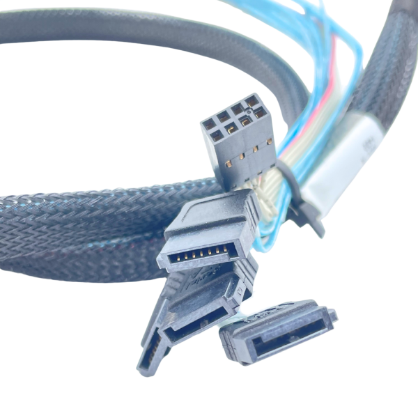 Supermicro 1m SA-F43S7PS-1M-N2 12G MiniSAS HD SFF-8643 zu 4x SATA Breakout-Kabel