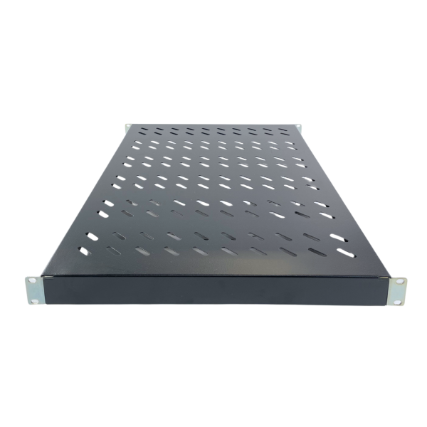 19" Fachboden variabel für Serverschränke 700-750 tief bis 100kg Last schwarz