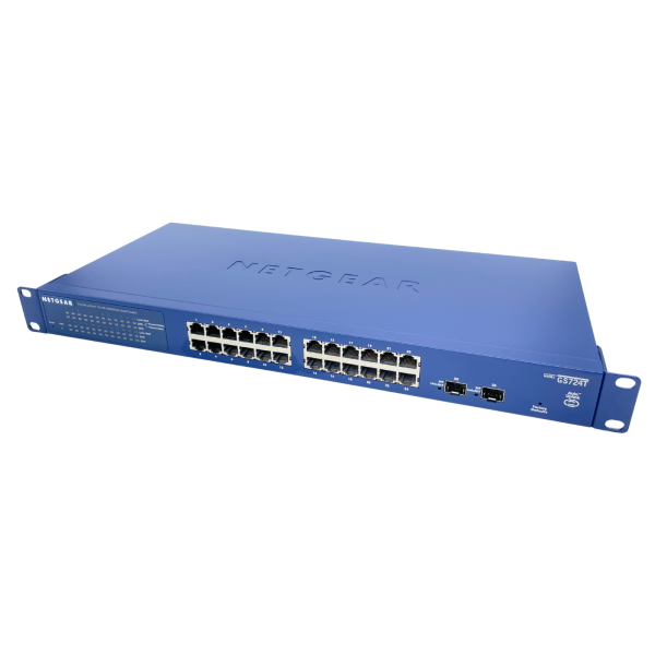 NETGEAR GS724Tv4 24-Port Gigabit Smart Managed Switch mit 2 SFP Ports 1U 48 Gbps