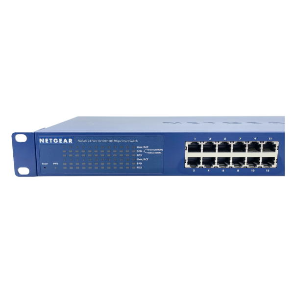 NETGEAR GS724Tv4 24-Port Gigabit Smart Managed Switch mit 2 SFP Ports 1U 48 Gbps