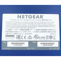 NETGEAR GS724Tv4 24-Port Gigabit Smart Managed Switch mit 2 SFP Ports 1U 48 Gbps