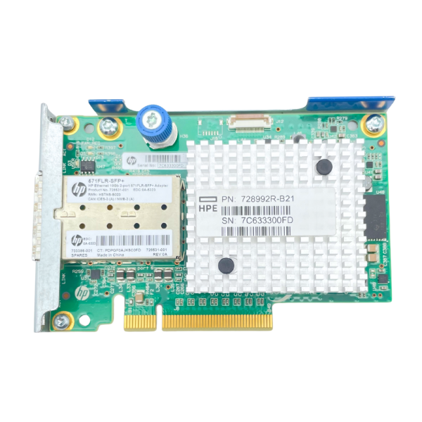 HPE 728992-B21 Ethernet 10 Gb 2 Port 571FLR-SFP+ Adapter Low Profile VLAN RSS