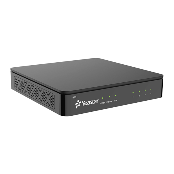 Yeastar S20 VoIP PBX bis zu 20 Benutzer 10 Gespräche 20 Tunks 2x 100 Mbps