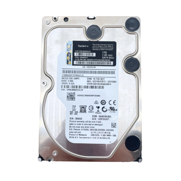 Western Digital 1TB 3,5 SATA 6G 128MB Cache HDD Festplatte WD1004FBYZ-23YCBB0
