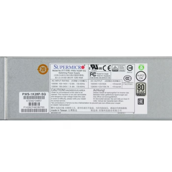 Supermicro CSE-847 4U 36x3,5 SATA SAS BPN-SAS3-846EL1 2x 1280W SQ Server Gehäuse