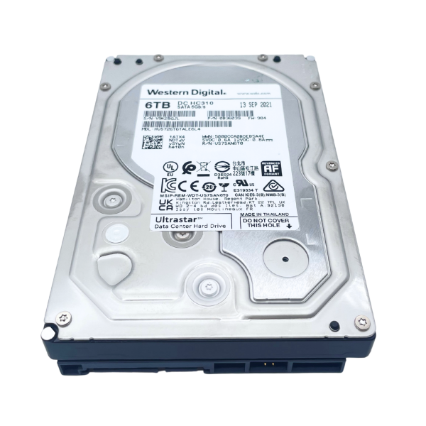 Western Digital 6TB Ultrastar DC HC310 3.5" SATA 6Gb/s 255MB/s 7200 U/min 265MB