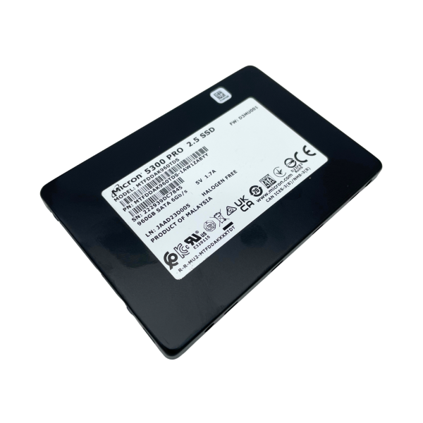Micron 5300 PRO 960 GB 2,5" SFF SATA SSD Black Server SSD MTFDDAK960TDS