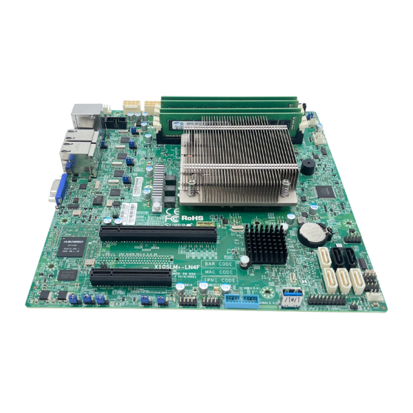 Supermicro X10SLM+-LN4F Mainboard 4x 8GB DDR3 RAM Intel Xeon E3-1231 v3 4x 1GbE