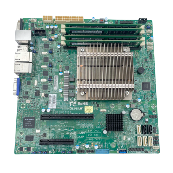 Supermicro X10SLM+-LN4F Mainboard 4x 8GB DDR3 RAM Intel Xeon E3-1231 v3 4x 1GbE