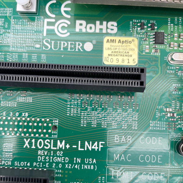 Supermicro X10SLM+-LN4F Mainboard 4x 8GB DDR3 RAM Intel Xeon E3-1231 v3 4x 1GbE