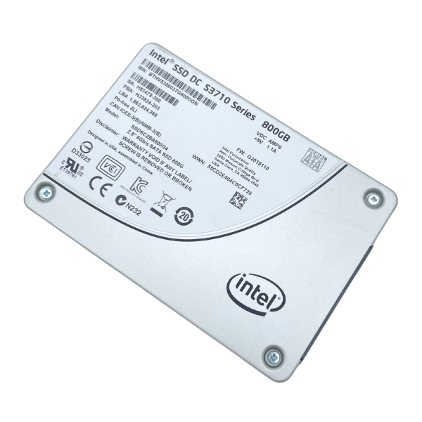 Intel SSD DC S3710 2.5" 800GB SATA 6Gb/s 550/520 MB/s PLP AES 256 HET 16.9PB TBW