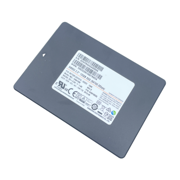 Samsung MZ7KM120HAFD 120GB 6G 2,5Zoll SATA 6Gb/s SSD bis zu 520/485 MB/s PLP AES