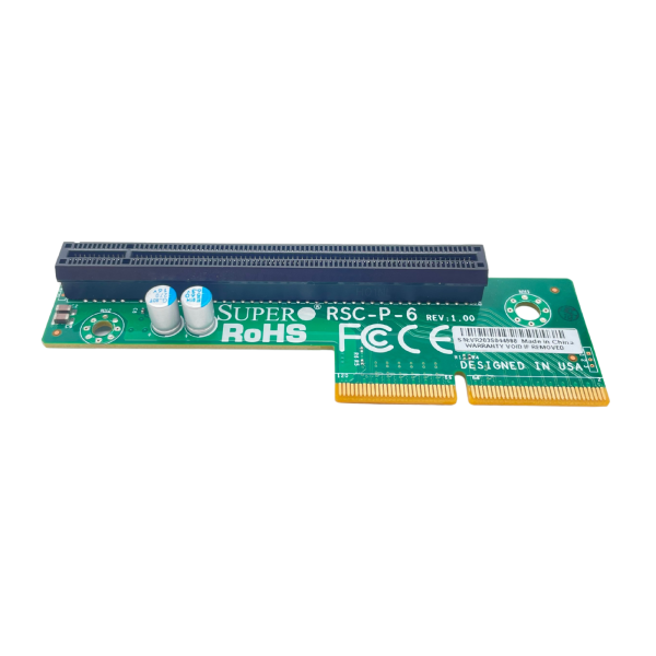 Supermicro RSC-P-6 Riser Card Rev. 1.00 PCIe 3.0 x16 Riserkarte 1U LHS