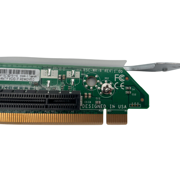 Supermicro RSC-WR-6 Rev. 1.0 PCIe 4.0 x16 1U Riser Card mit Montagerahmen