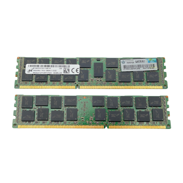 Micron 16GB 1.35V 1600 MHz DDR3 ECC Registered DIMM 2Rx4 MT36KSF2G72PZ-1G6E1HF