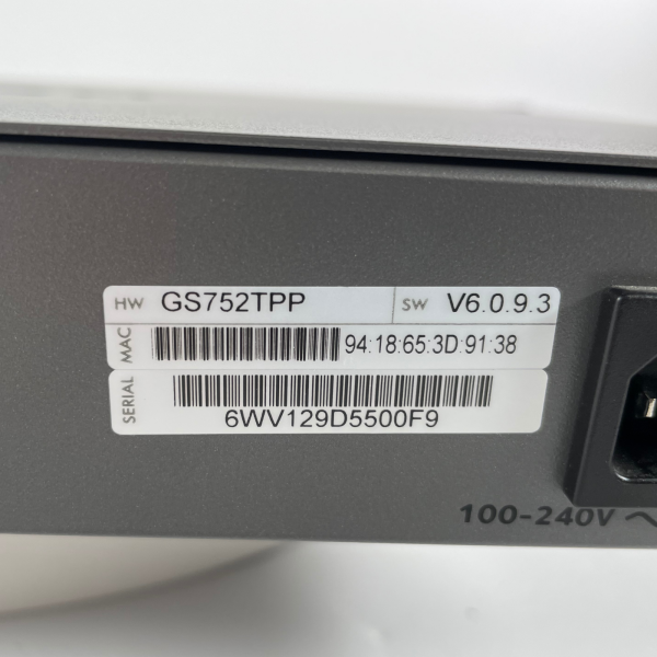 Netgear ProSafe GS752TPP 48-Port Gigabit PoE+ Switch 4x SFP Cloud Management