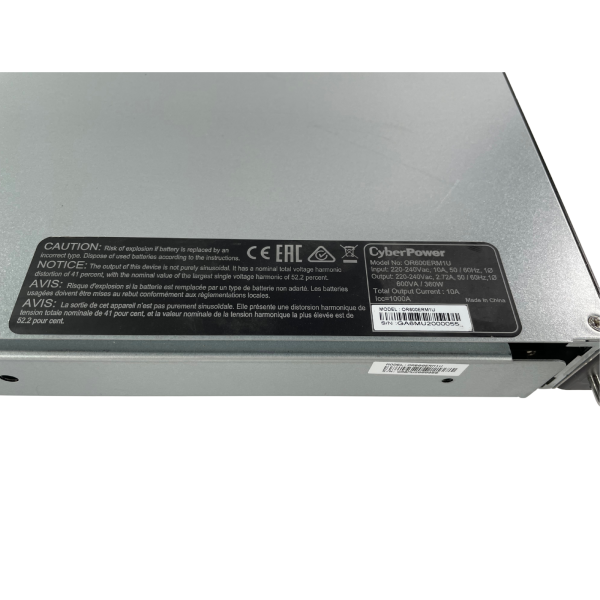 CyberPower OR600ERM1U USV Line-Interaktiv 0,6 kVA 360 W 6 AC-Ausgänge